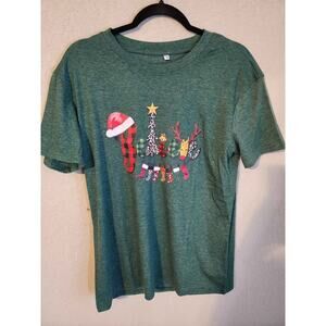 Christmas T-shirt Green M
